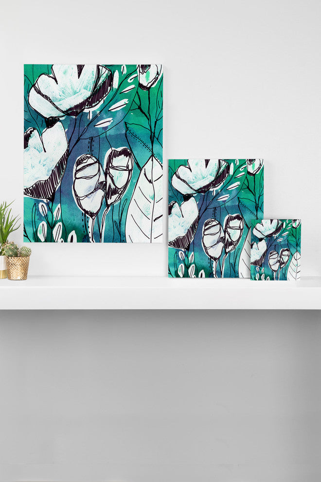 Deny Designs Cayenablanca Abstract Garden Art Canvas