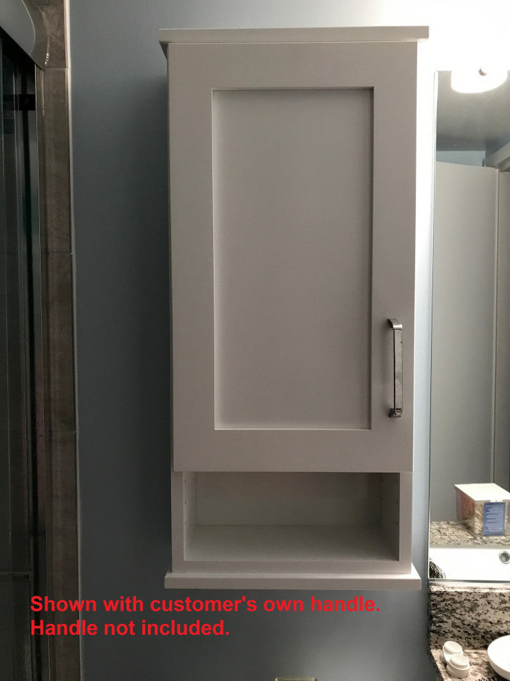 30" Orpheus  On the wall Cabinet with 6" open shelf 7.25" deep