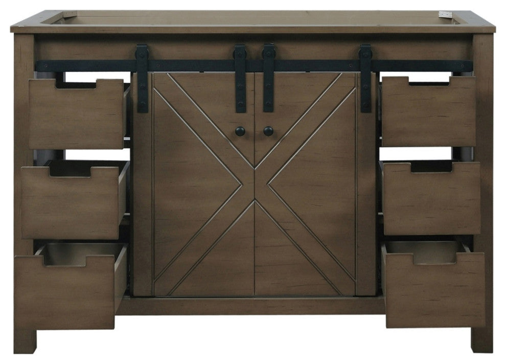 Marsyas 48" Rustic Brown Vanity Cabinet Only
