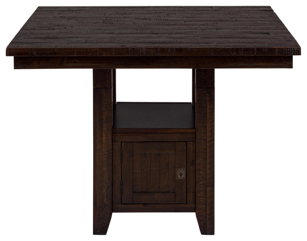 Jofran Kona Grove Square Counter Height Dining Table in Chocolate (Set of 2)