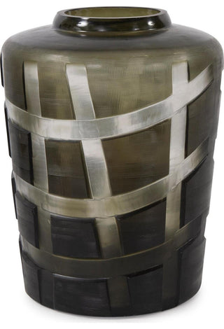 Traditional Glass Everett Vase, Green