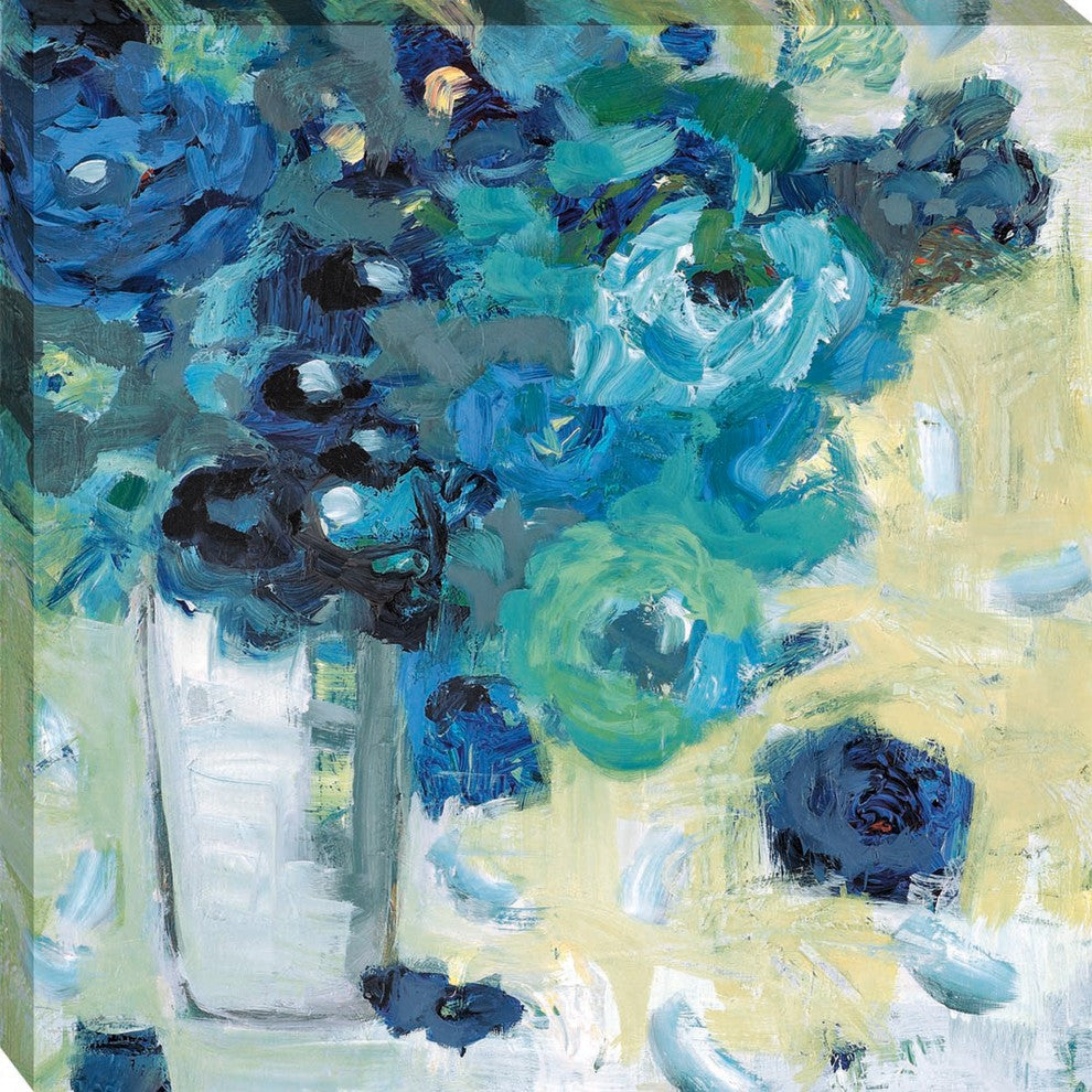 "Harmony In Blue" By Jennifer Harwood, Giclee Print on Gallery Wrap Canvas