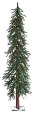 Pre-Lit Alpine Tree With 200 clear Lights, 6 FT