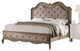 Nina Ornamental Baroque Standard Bed, Beige Antique Taupe, Queen