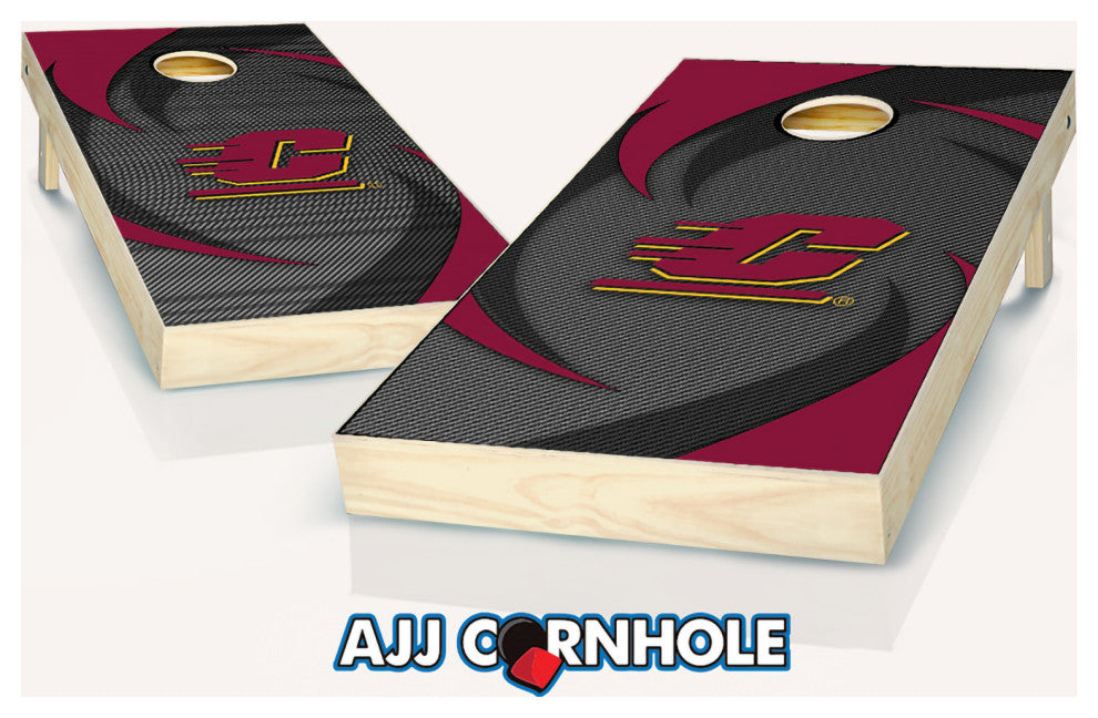 Central Michigan Swoosh Cornhole Set