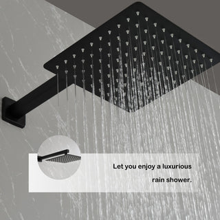 Pressure Balanced Complete Shower System With Rough-In Valve, 10" Rain Shower