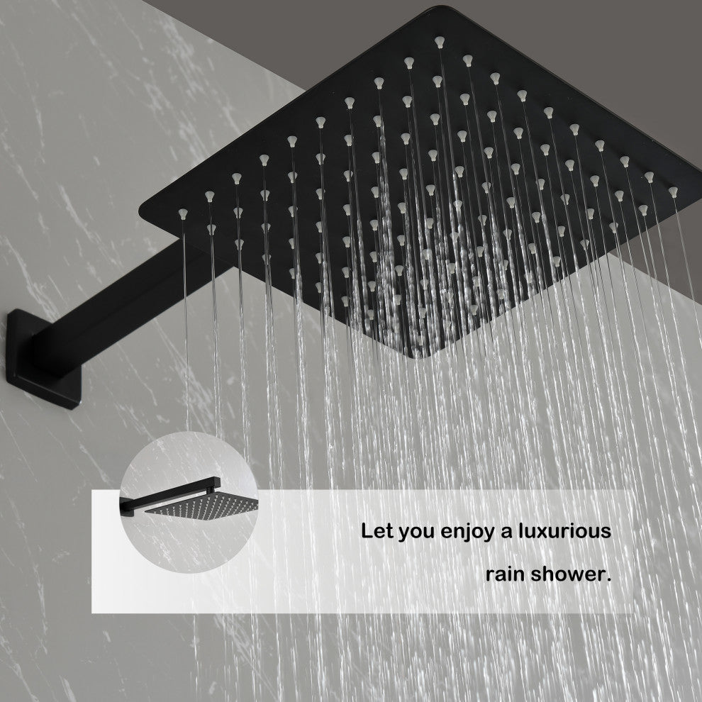 Pressure Balanced Complete Shower System With Rough-In Valve, 10" Rain Shower