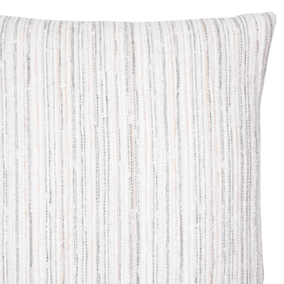 Luxe Stripe Pebble Indoor/Outdoor Performance Pillow, 20"x20"