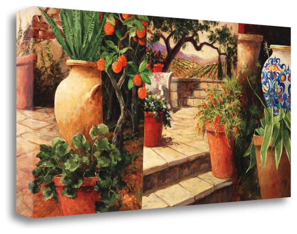 "Turo Tuscan Orange" By Art Fronckowiak, Giclee Print on Gallery Wrap Canvas