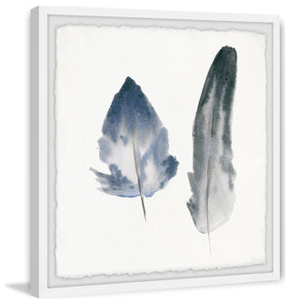 "Smoky Feathers" Framed Painting Print, 12"x12"