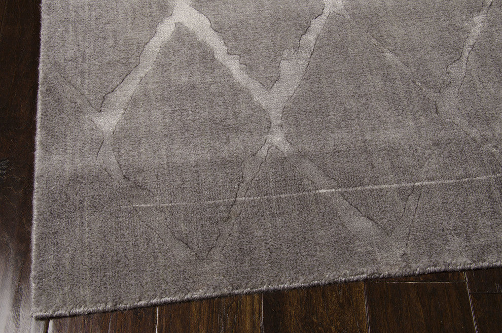 Nourison Twilight TWI15 Rug 8' Round Gray Rug