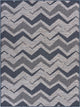 8'x10' Navy Zig Zag Indoor/Outdoor Area Rug