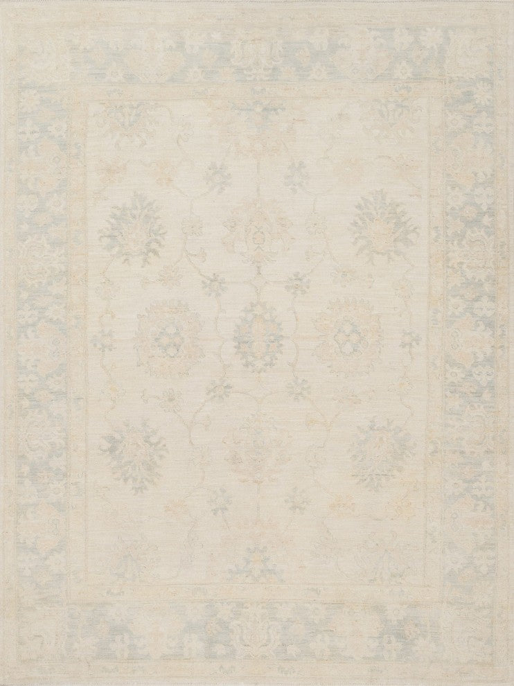 Loloi Kingsley Stone/Light Blue Rug, 7'9"x9'9"