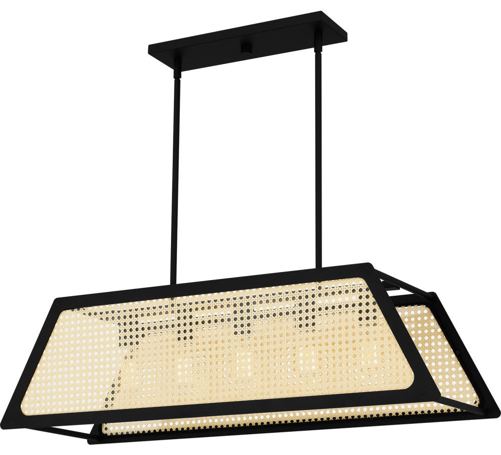 Quoizel SYA536MBK 5-Light Island Chandelier, Syrah