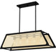 Quoizel SYA536MBK 5-Light Island Chandelier, Syrah