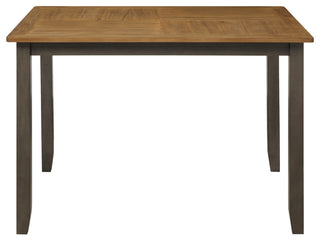 West Lake 47' 5-Piece Dining Table Set, Antique Natural Top/Gray Base
