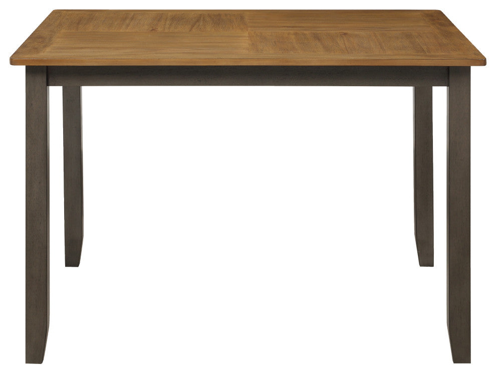 West Lake 47' 5-Piece Dining Table Set, Antique Natural Top/Gray Base