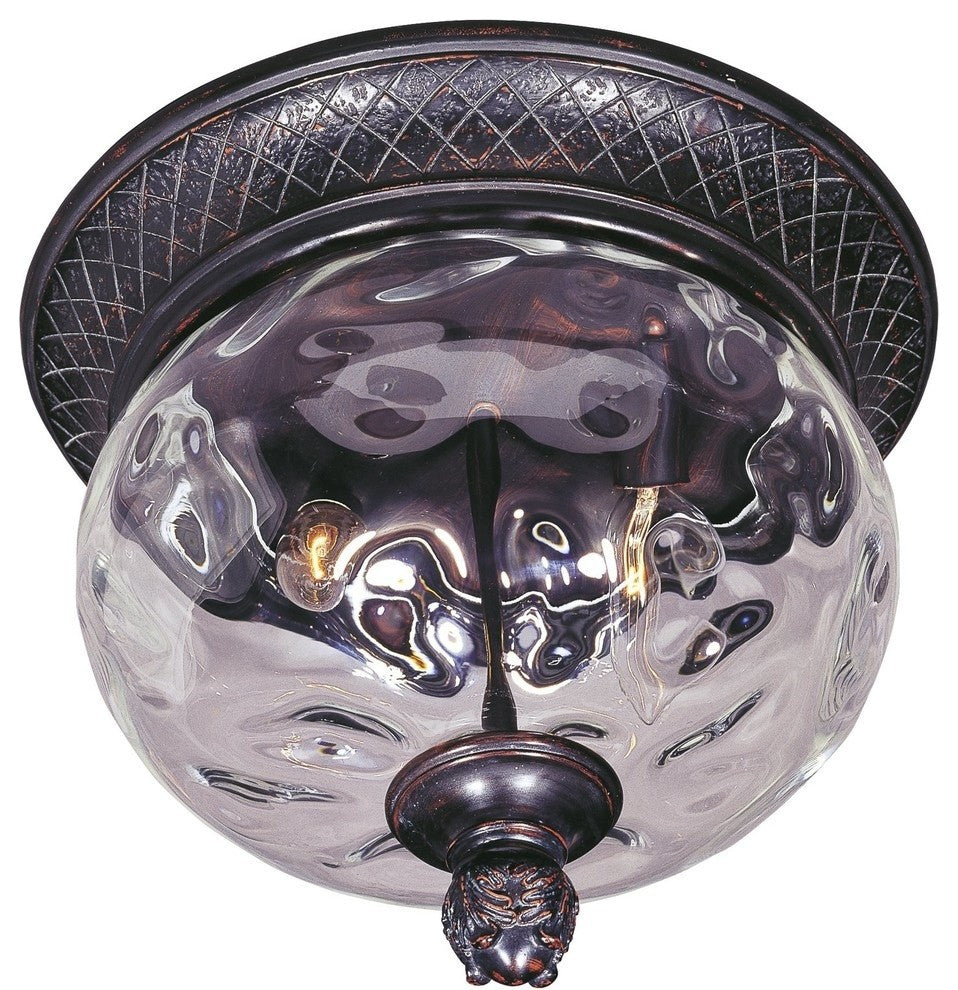Maxim Lighting Carriage House DC 2 Light Outdoor Ceiling, BZ/Water - 3429WGOB