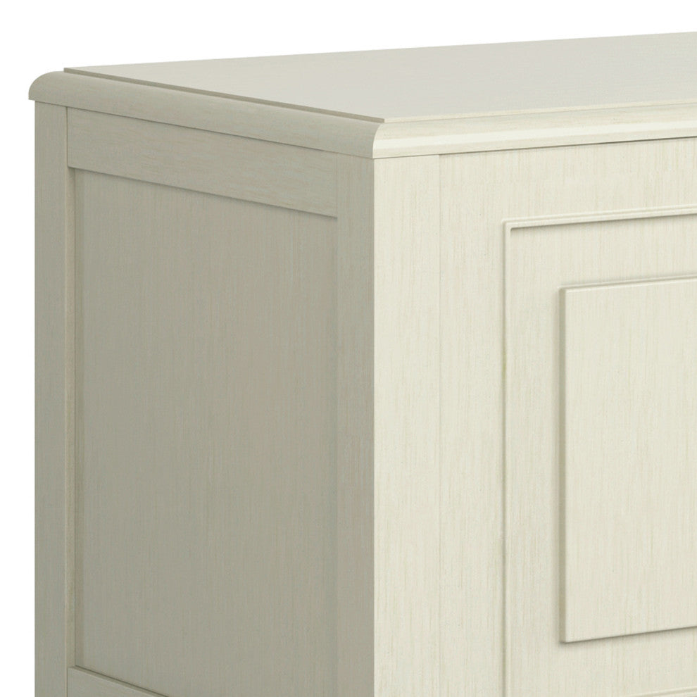 Connaught Solid Wood Storage Bench Trunk, Antique White