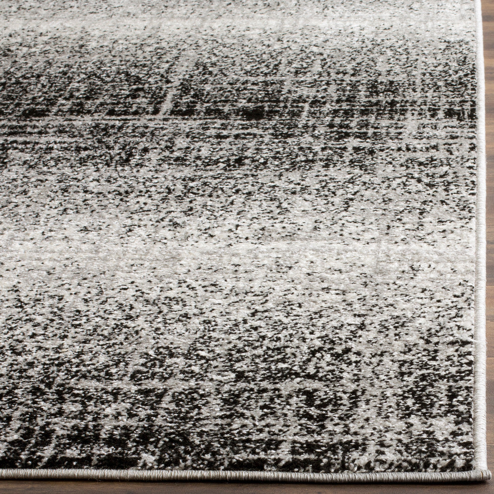 Safavieh Adirondack Collection, ADR116 Rug, Silver/Black, 5'1"x7'6"