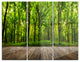 "Room Interior in Forest" Metal Wall Art, 3 Panels, 36"x28"