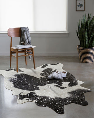 Bryce Rug, Black/Silver, 6'2"x8'