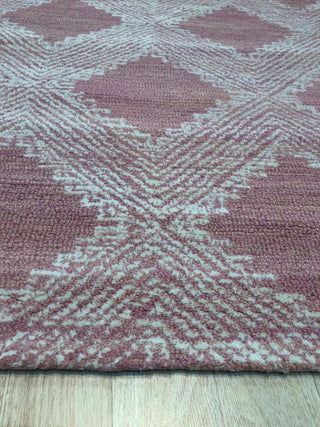 Hand-Tufted Wool Pink Contemporary Spring 2020 Rug, 5'x8'