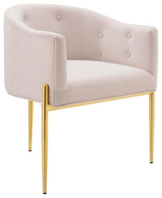 Savour Tufted Performance Velvet Accent Chair-Pink