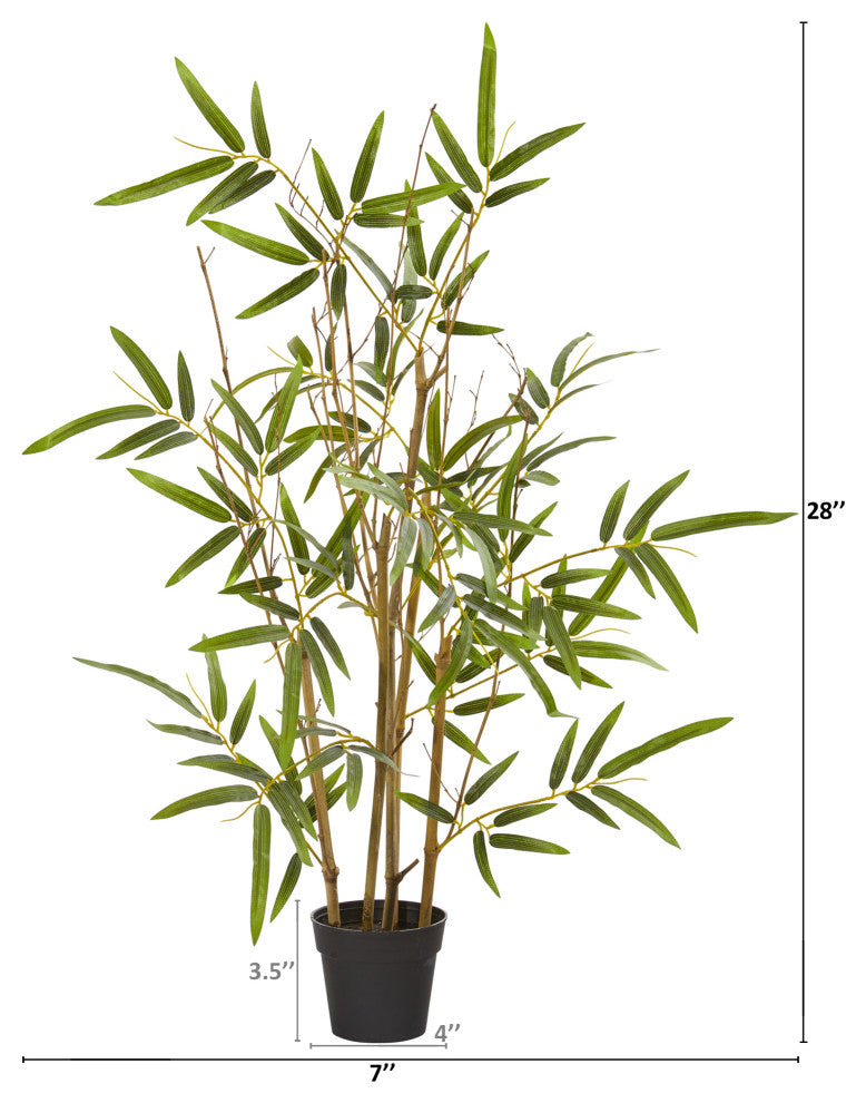28" Bamboo Artificial Tree
