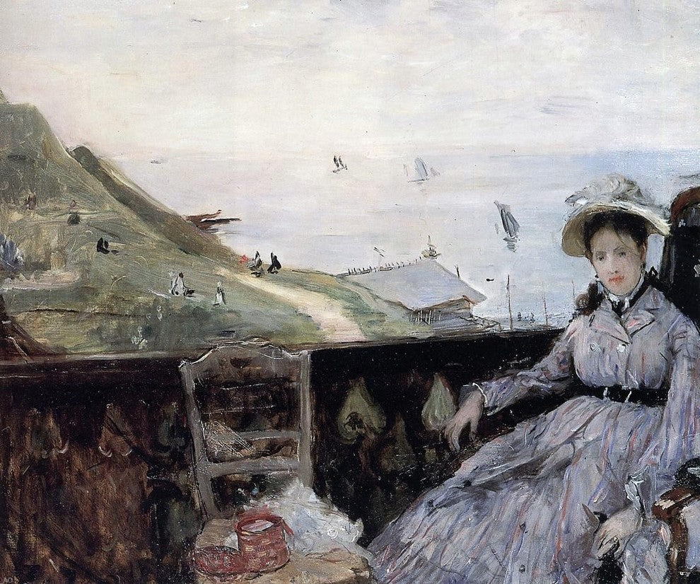 Berthe Morisot On the Terrace - 20" x 25" Premium Canvas Print