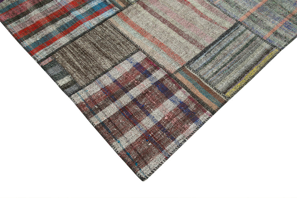 Rug N Carpet - Handmade Oriental 10' 10'' x 13' 5'' Rustic Patchwork Kilim Rug