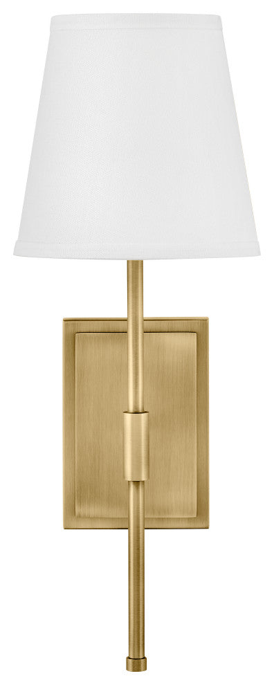 Lark Beale Medium Single Light Sconce, Lacquered Brass