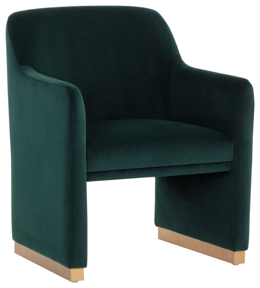 Jaime Dining Armchair Meg Dark Emerald