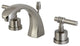 Kingston Brass Widespread Bathroom Faucet With Brass Pop-Up, Brushed Nickel