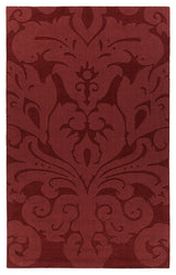Mystica Contemporary Area Rug, Red, 8' Round