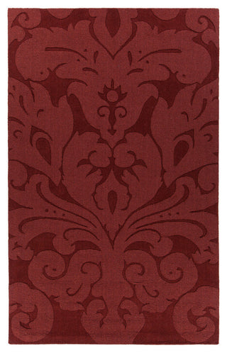 Mystica Contemporary Area Rug, Red, 8' Round