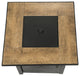 Outdoor Square 27" Propane Ceramic Fire Pit