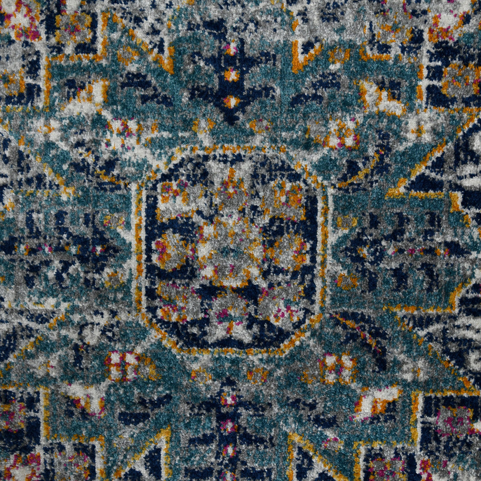 Montana Kriselda Runner, Gray, 2'7" x 8', Medallion