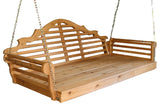 Cedar Marlboro Swingbed, Natural Stain, 75 Inch