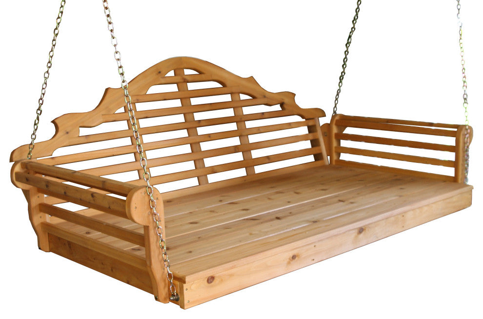 Cedar Marlboro Swingbed, Natural Stain, 75 Inch