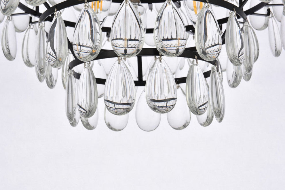 Murphy 16" Flush Mount, Black