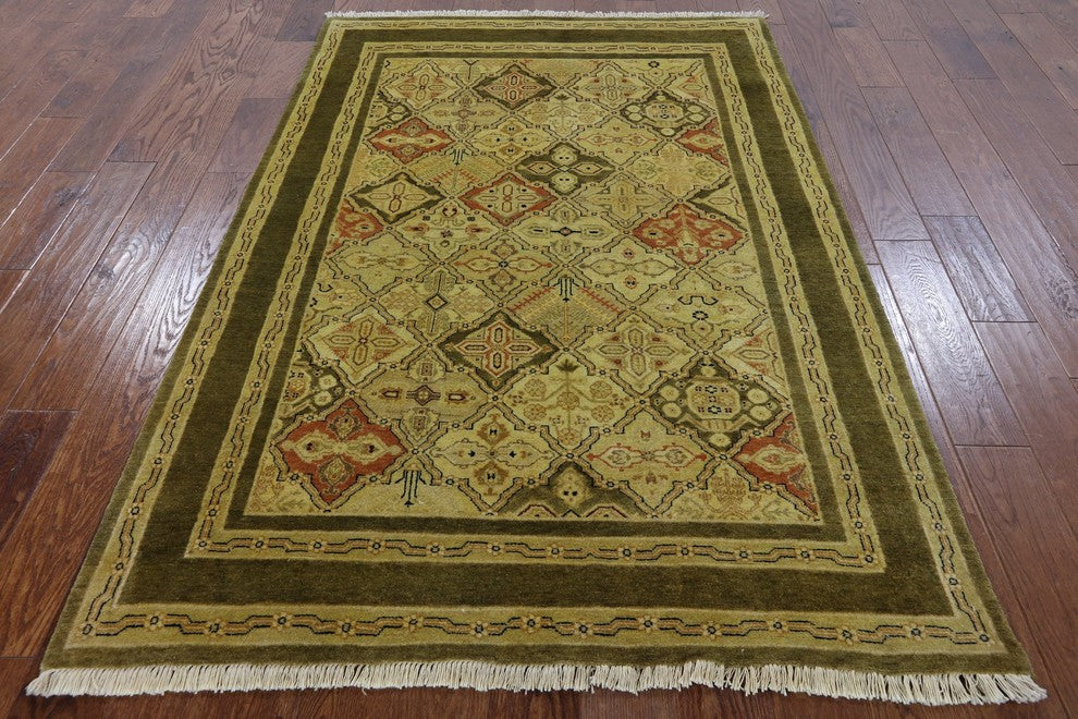 Traditional Chobi Peshawar Oriental Area Rug 5'x6', P2682