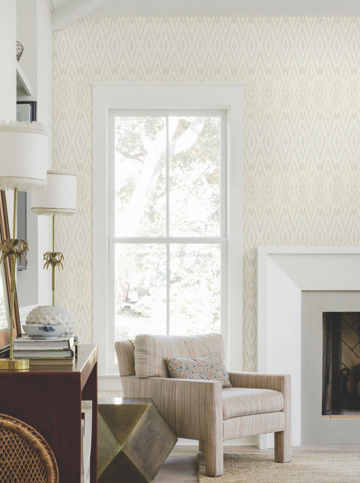 Light Neutral Diamond Marquise Wallpaper