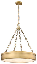 Z-LITE 3-Light Pendant, Rubbed Brass