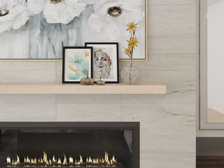 Solid Timber Floating Mantel Shelf, Unfinished, 60"