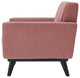 Tufted Armchair Accent Chair, Velvet, Pink, Modern, Living Lounge Hospitality