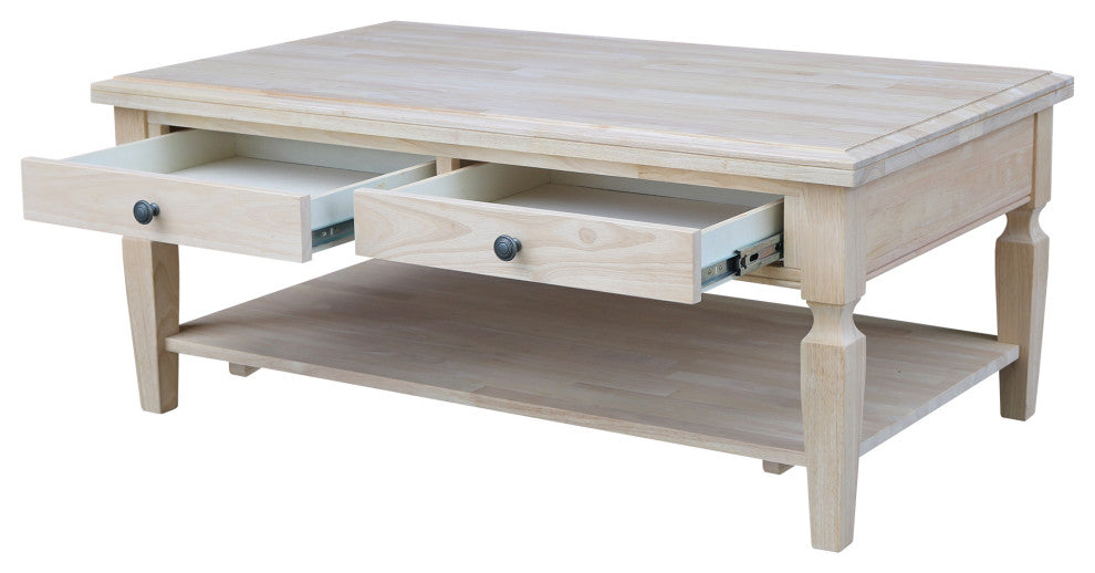 Vista Coffee Table, Unfinished