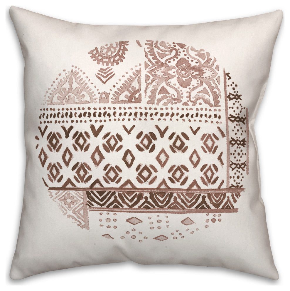 Circle Fall Pattern 6 20"x20" Spun Poly Pillow