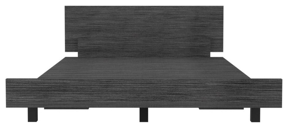 Twin Bed Base Cervants, Bedroom, Smoky Oak