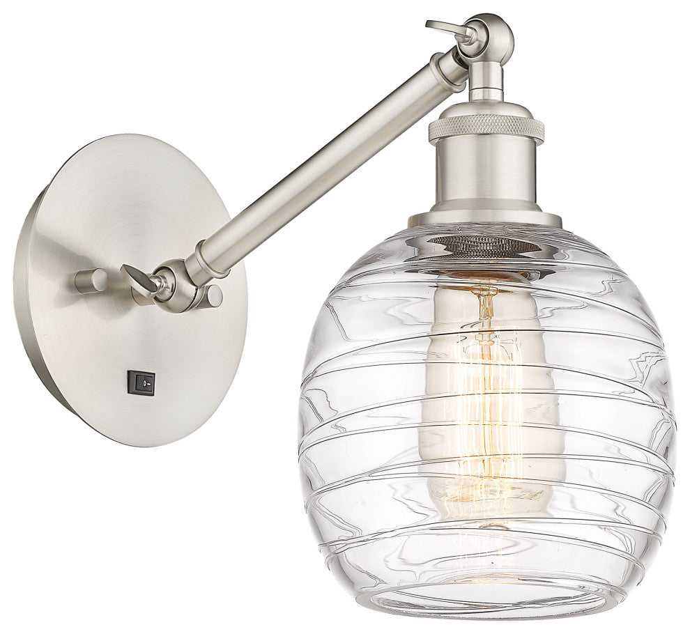 Innovations 317-1W-SN-G1013 1-Light Sconce, Brushed Satin Nickel